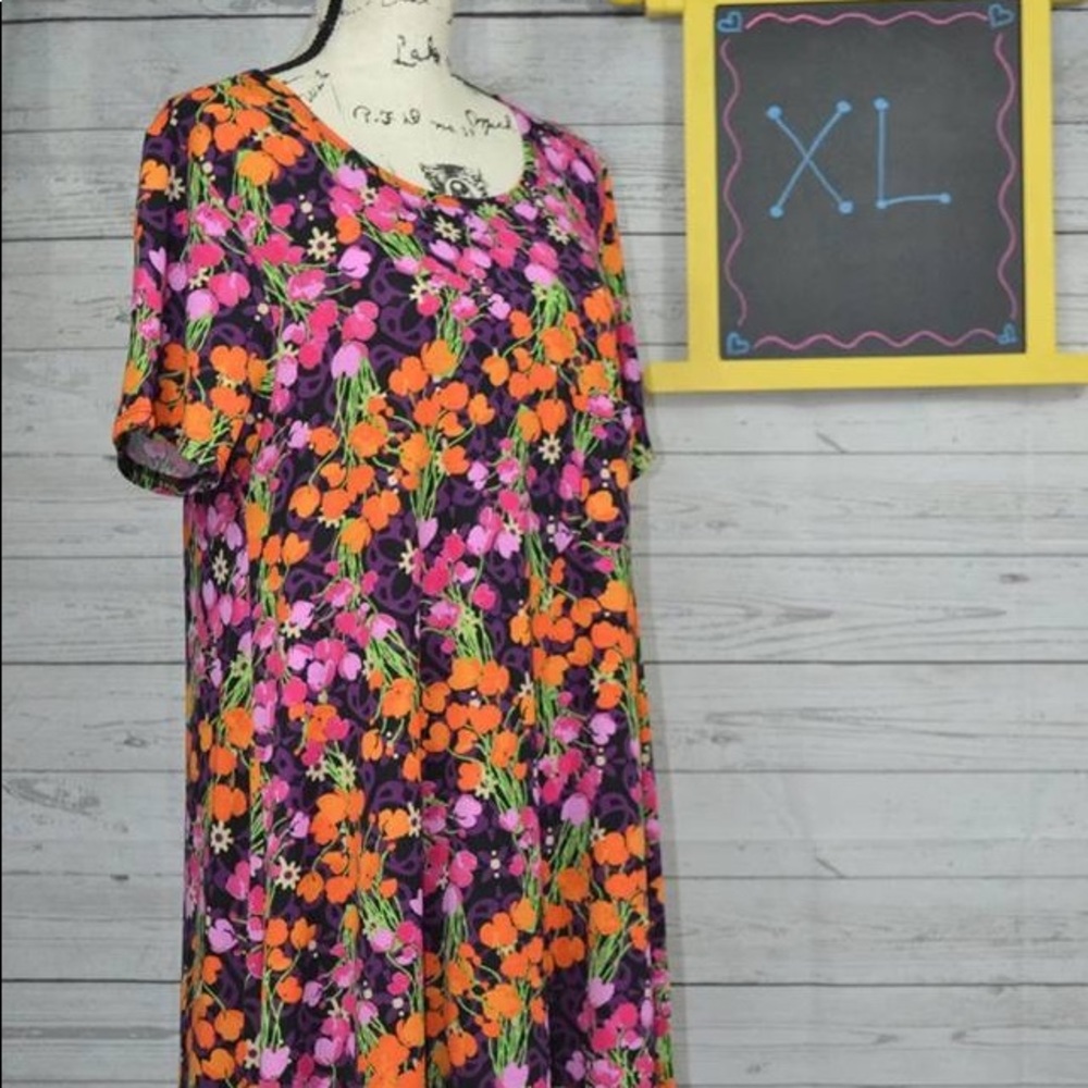 LuLaRoe Carly Flower Print